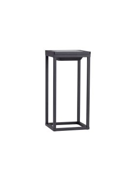 Nova Luce Tegolo - tragbare Solar-Tischleuchte mit USB-Anschluss - 15,1 x 39,2 x 16,6 cm - 2W LED incl. -  IP54 - dunkel anthrazit