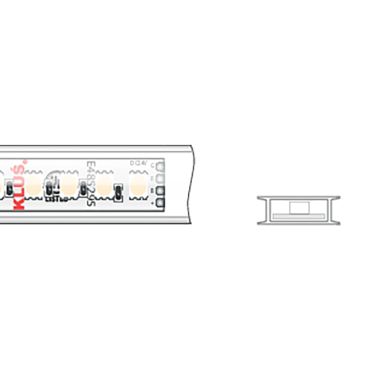 KLUS LED-Streifen - 1,67cm breit, 500cm lang - 24Vdc - 19,2W LED pro Meter - 120 LEDs pro Meter - IP65 - RGB