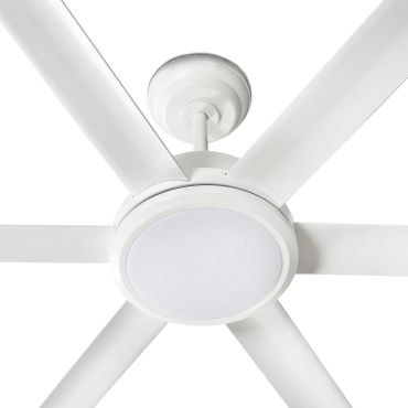 Faro Rotterdam 20 XL - deckenventilator mit licht und fernbedienung - Ø 200 cm - 32W LED inkl. - matt weiß