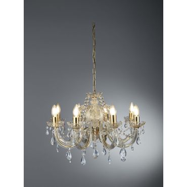 Searchlight Marie Therese - Kronleuchter - Ø 61 x 100 cm - gold