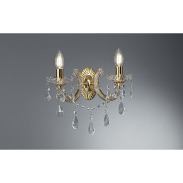 Searchlight Marie Therese - Wandleuchte - 32 x 20 cm - gold