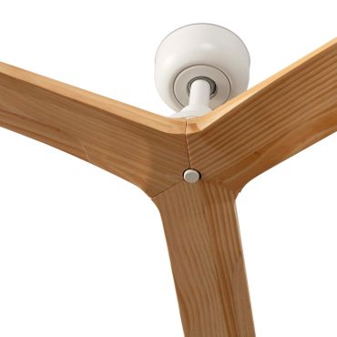 Faro Klim S - Deckenventilator - Ø 92,5 cm - matt Weiß und Kiefer