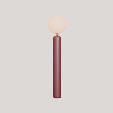 New Garden Monica 150 - Aufladbare Stehleuchte mit Fernbedienung - Ø 35 x 153 cm - 7W LED inkl. - IP54 - bordeauxrot - 3000K-6500K