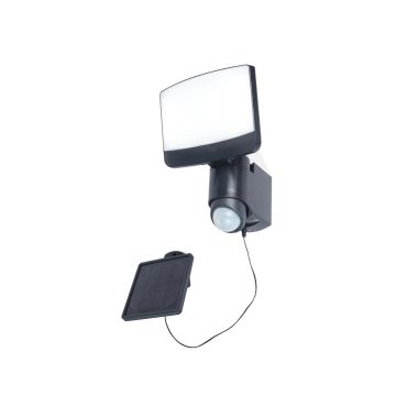 Lutec Sunshine - Solarstrahler mit Sensor - 18 x 24 cm - 7,5W LED inkl. - IP44 - dunkelgrau