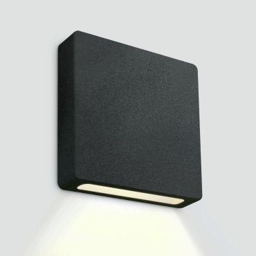 ONE Light Dark Light Step Series - Wandeinbauleuchte - 5 x 4 x 5 cm - 2W dimmbare LED inkl - IP65 - schwarz