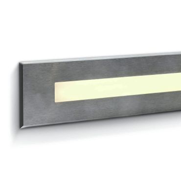 ONE Light Wall Recessed Pro Range - Wandeinbauleuchte - 27 x 6,7 x 6,3 cm - 10W LED inkl - IP65 - Edelstahl