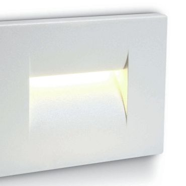 ONE Light Outdoor Dark Light Wall Recessed - Wandeinbauleuchte - 10,7 x 6,5 x 7,5 cm - 3,6W LED inkl - IP65 - weiß