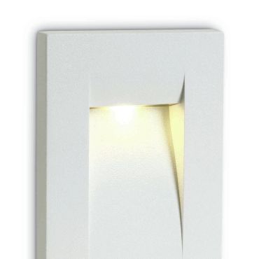 ONE Light Outdoor Dark Light Wall Recessed - Wandeinbauleuchte - 7,5 x 6,5 x 10,7 cm - 3,6W LED inkl - IP65 - weiß