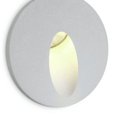 ONE Light Indoor/Outdoor Dark Light Wall Recessed - Wandeinbauleuchte - Ø 62,5 x 4,5 cm - 3W LED inkl. - IP54 - weiß