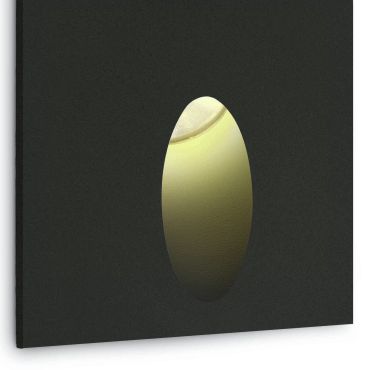 ONE Light Indoor/Outdoor Dark Light Wall Recessed - Wandeinbauleuchte - 7 x 4,5 x 7 cm - 3W LED inkl. - IP54 - schwarz