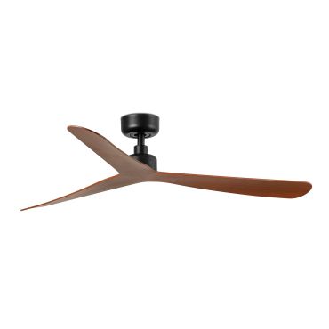 Faro Rocker M - Deckenventilator - Ø 132 cm - matt schwarz und walnuss