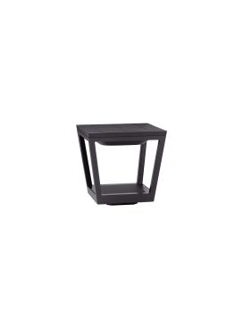 Nova Luce Cuppa - solarbetriebener Gartenpfosten mit Sensor - 24,4 x 23,9 x 24,4 cm - 2W LED inkl. - IP54 - dunkel anthrazit