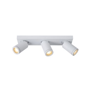 Lucide Taylor - Aufbaustrahler 3L - 38 x 10 x 12,5 cm - 3 x 5W dimmbare LED inkl. - dimmbar bis warm - IP44 - weiß