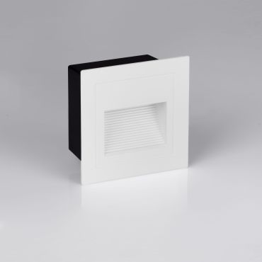Nova Luce Mono - Wandeinbauleuchte - 5,8 x 5,8 x 4,5 cm - 3W LED inkl. - IP65 - Sand Weiß