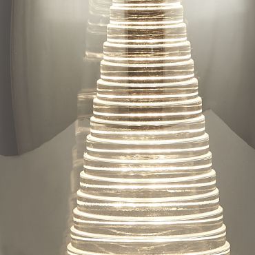Searchlight Cyclone - Tischleuchte - Ø 11,5 x 20,5 cm - 6W LED inkl. - Chrom und Rauchglas