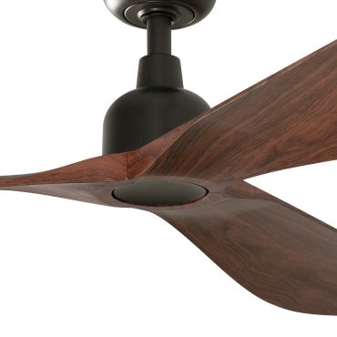 Faro Outwood L – Deckenventilator – Ø 150 cm – IP44 – schwarz und dunkles Walnussholz