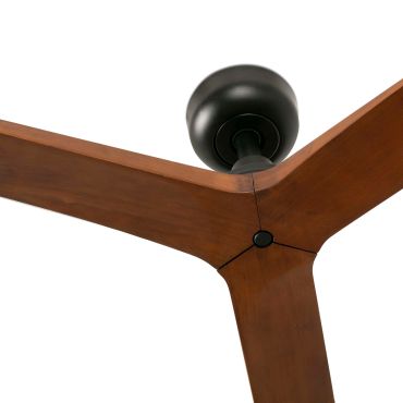 Faro Klim L - Deckenventilator - Ø 150 cm - matt schwarz und dunkle walnuss
