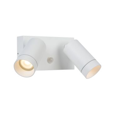 Lucide Taylor - Außenwandleuchte mit Sensor - 18 x 10 x 15,6 cm - IP44 - weiß