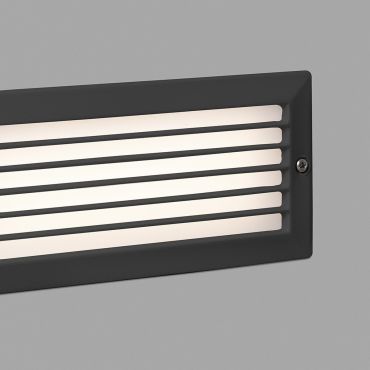 Faro Stripe III - Wandeinbauleuchte - 23,3 x 7,7 x 10 cm - 5W LED inkl. - IP54 - dunkelgrau