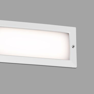 Faro Stripe - Wandeinbauleuchte - 23,3 x 7,7 x 10 cm - 5W LED inkl. - IP54 - matt weiß