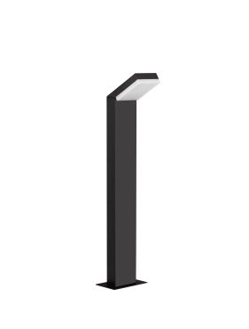 Nova Luce Farge - Gartenleuchte - 16,5 x 76 x 10 cm - 12W LED inkl. - IP65 - dunkel anthrazit