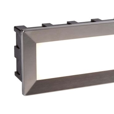 Searchlight Ankle - Wandeinbauleuchte - 20,5 x 6,5 x 9,5 cm - 3,5W LED inkl - IP65 - Edelstahl
