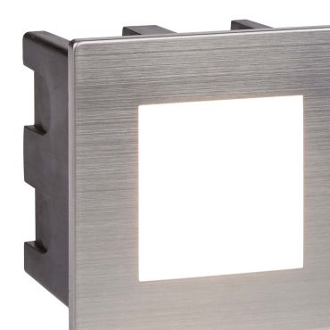 Searchlight Ankle - Wandeinbauleuchte - 8 x 5,5 x 8 cm - 3,5W LED inkl - IP65 - Edelstahl