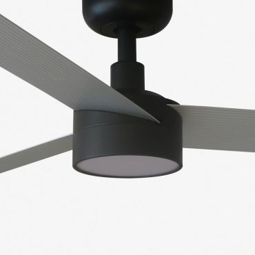 Faro Cruiser L - Deckenventilator mit Licht - Ø 132 cm - matt schwarz und aluminium